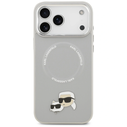 Karl Lagerfeld Karl & Choupette Pins MagSafe Apple iPhone 17 Pro grey