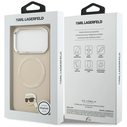 Karl Lagerfeld Karl Pin MagSafe Apple iPhone 17 Pro Max beige