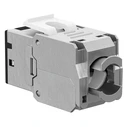 Goobay Keystone Module Rj45 77943 Cat 6a Stp Slim Toolfree Ασημί Μαύρο Dm131120