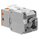 Goobay Keystone Module Rj45 77947 Cat 6a Stp Slim Toolfree Ασημί Πορτοκαλί Dm131121