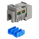 Goobay Keystone Module Rj45 77951 Cat 6a Utp Slim & Short Toolfree Γκρι Dm131154