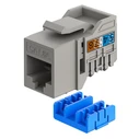 Goobay Keystone Module Rj45 77951 Cat 6a Utp Slim & Short Toolfree Γκρι Dm131154