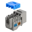 Goobay Keystone Module Rj45 77951 Cat 6a Utp Slim & Short Toolfree Γκρι Dm131154