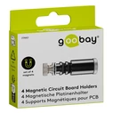 Goobay μαγνητικές βάσεις στήριξης πλακέτας 77997 για συγκόλληση, 4τμχ, μαύρο
