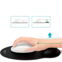 Tech-Protect A200 Mouse Pad With Gel Wrist Rest 25x22.5cm Black