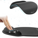 Tech-Protect A200 Mouse Pad With Gel Wrist Rest 25x22.5cm Black