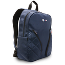 BMW Backpack Nylon Pockets & Metal Logo 16" navy blue