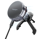 Spigen Essential EV25MFAQ Qi2.2 Peltier Magnetic MagSafe Vent Car Mount Wireless Charger Black