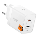 Spigen Essential EE472EU 2xUSB-C Network Charger 47W White