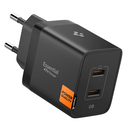 Spigen Essential EE472EU 2xUSB-C Network Charger 47W Black