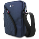 BMW Nylon Pockets&Metal Logo Bag 8" navy blue
