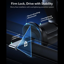 ESR OmniLock Cryoboost Magnetic MagSafe Vent Car Mount Wireless Charger Qi2.2 25W Black