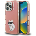 Karl Lagerfeld IML Aquarelle Choupette & Logo Apple iPhone 16 Pro pink
