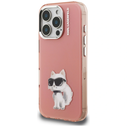 Karl Lagerfeld IML Aquarelle Choupette & Logo Apple iPhone 16 Pro pink