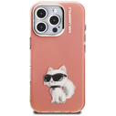 Karl Lagerfeld IML Aquarelle Choupette & Logo Apple iPhone 16 Pro pink