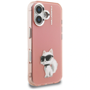 Karl Lagerfeld IML Aquarelle Choupette & Logo Apple iPhone 16 pink