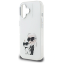 Karl Lagerfeld IML Aquarelle Karl & Choupette & Logo Apple iPhone 16 white