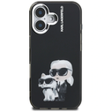 Karl Lagerfeld IML Aquarelle Karl & Choupette & Logo Apple iPhone 16 black