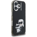 Karl Lagerfeld IML Aquarelle Karl & Choupette & Logo Apple iPhone 16 black