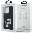 Karl Lagerfeld IML Aquarelle Karl & Choupette & Logo Apple iPhone 16 Pro black
