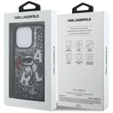 Karl Lagerfeld Liquid Glitter Choupette Logo Apple iPhone 16 Pro Max black