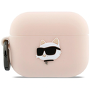 Karl Lagerfeld Silicone Chaupette Head 3D Apple AirPods Pro 3 pink