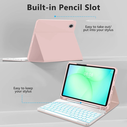Tech-Protect SmartCase Pen + Keyboard Samsung Galaxy Tab A9+ / A11+ Plus 11.0 X210 / X215 / X216 / X230 / X235 / X236 Pink