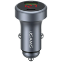 USAMS CC327 Car Charger Aluminium 45W USB-A USB-C tarnish
