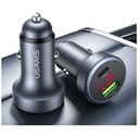 USAMS CC327 Car Charger Aluminium 45W USB-A USB-C tarnish