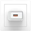 USAMS T69 10.5W 2.1A USB-A Wall Charger White