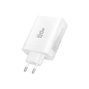 Tech-Protect NC120W-GAN 4-port Network Charger PD 120W / QC3.0 White