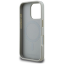 Karl Lagerfeld Grained Pattern & Logo MagSafe Apple iPhone 16 Pro gray