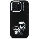 Karl Lagerfeld Silicone Karl&Choupette Sketch MagSafe Apple iPhone 16 Pro black
