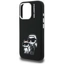 Karl Lagerfeld Silicone Karl&Choupette Sketch MagSafe Apple iPhone 16 Pro black