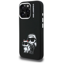 Karl Lagerfeld Silicone Karl&Choupette Sketch MagSafe Apple iPhone 16 Pro Max black