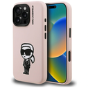 Karl Lagerfeld Silicone Karl Sketch MagSafe Apple iPhone 16 Pro Max pink