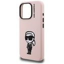 Karl Lagerfeld Silicone Karl Sketch MagSafe Apple iPhone 16 Pro pink
