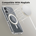 [CR] Tech-protect Flexair Hybrid MagSafe Case for Apple iPhone 16 Glitter
