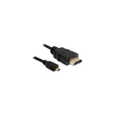 Καλώδιο HDMI Delock 1.4 High Speed HDMI male - micro HDMI male 1 m Μαύρο (82661)
