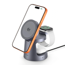 Tech-Protect QI2.2-25W-A48 3in1 Magnetic MagSafe Wireless Charger Dark Grey