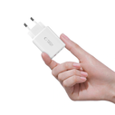 Wall charger Tech-Protect NCA65W-GAN USB-A, 2xUSB-C Network Charger PD 65W / QC3.0 White