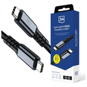 3MK Hyper Cable N-SERIES USB-C Thunderbolt 4 1m 48V/5A 40Gb/s 240W 8K60Hz black