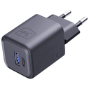 3MK Hyper Charger PD 33W GaN QC4+ PPS AFC FCP SCP USB-A + USB-C black wall charger