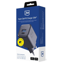 3MK Hyper Charger PD 33W GaN QC4+ PPS AFC FCP SCP USB-A + USB-C black wall charger