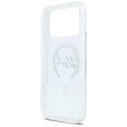 Karl Lagerfeld Liquid Glitter Karl Script Logo MagSafe Apple iPhone 17 Pro Max clear