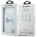 Karl Lagerfeld Liquid Glitter Karl Script Logo MagSafe Apple iPhone 17 Pro Max clear