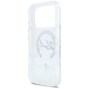 Karl Lagerfeld Liquid Glitter Karl Script Logo MagSafe Apple iPhone 17 Pro clear