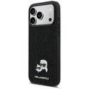 Karl Lagerfeld Rhinestones Karl&Choupette Pin Apple iPhone 17 Pro Max black