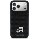 Karl Lagerfeld Rhinestones Karl&Choupette Pin Apple iPhone 17 Pro Max black