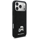 Karl Lagerfeld Rhinestones Karl&Choupette Pin Apple iPhone 17 Pro Max black